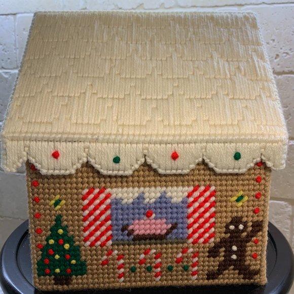 Gingerbread House Holiday Cross Stitch - Already Made for you! #3 - Picture 2 of 7